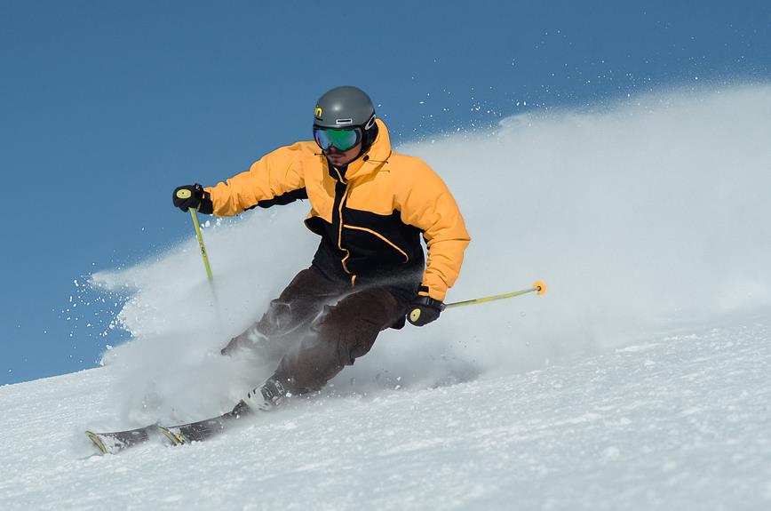 ski helmet and hat